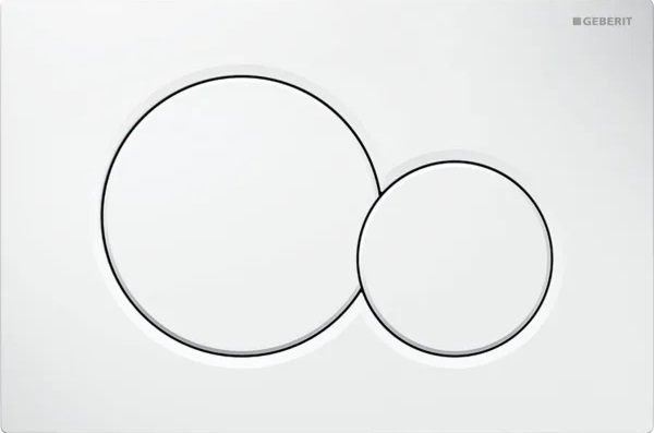 Ovládacie tlačidlo wc Sigma01 biele